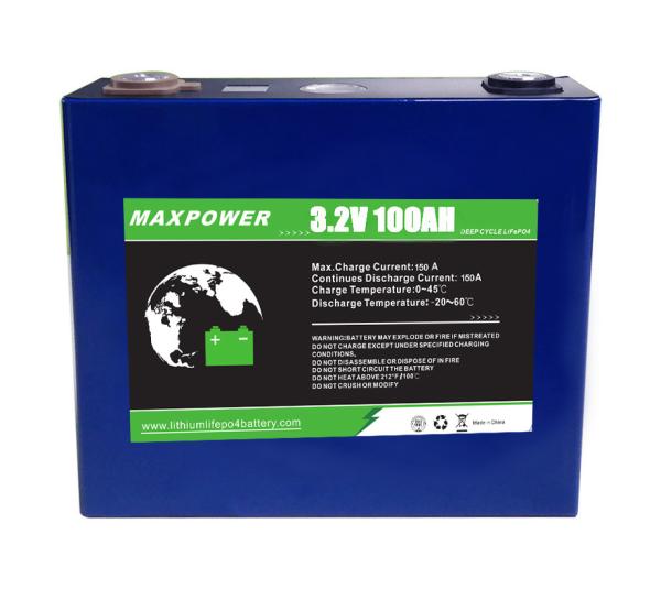 Deep Cycle EV AGV ESS 3.2V 100Ah Lithium LiFePo4 Battery