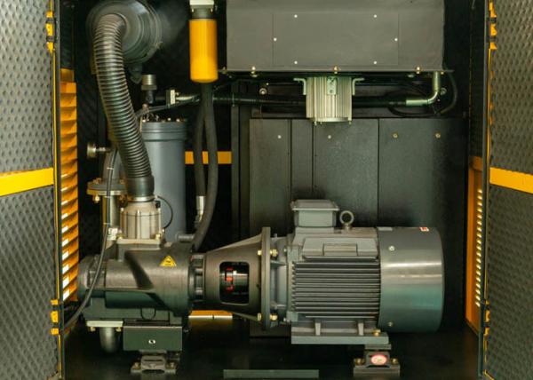 Tipo estacionário refrigerar de ar do motor do PM do compressor de ar da economia de energia 60hp VFD