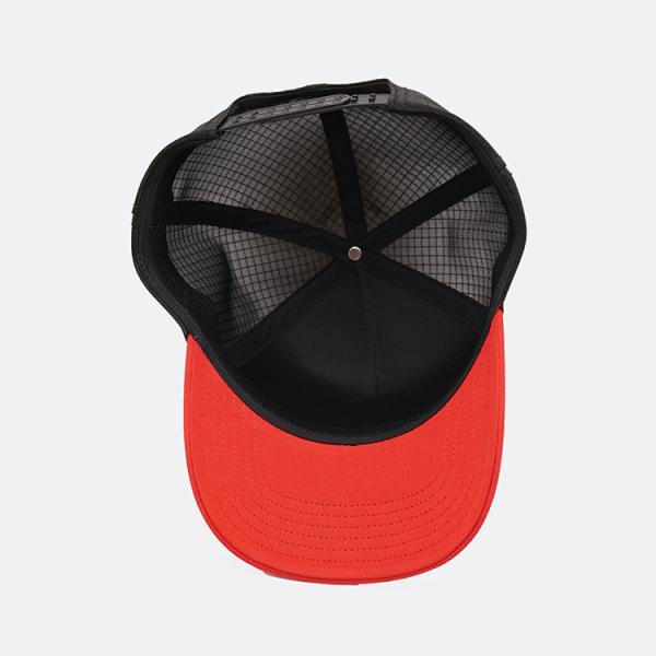 Chapeau de camionneur de panneau du classique 5 avec le bord incurvé Mesh Plastic Buckle Cap