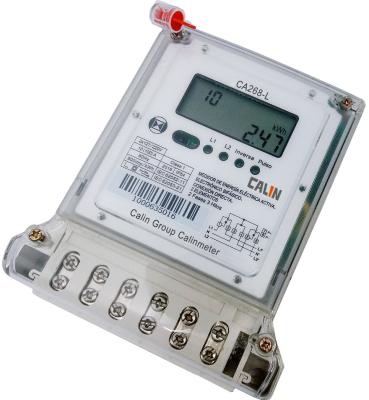 Multi - Tariff 2 Phase Electric Meter , Bi - Directional Customized Kwh Power Meter