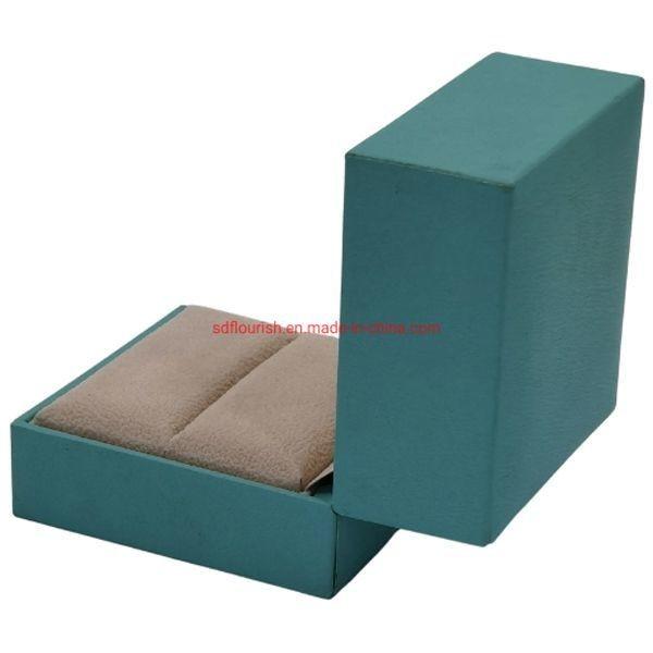 Boîtes de bijoux en papier carré de luxe Boîtes d'emballage en carton Boîte à bague d'anniversaire