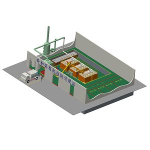 20T Organic Waste Management System 20 Tons/Day Bio Waste Composting