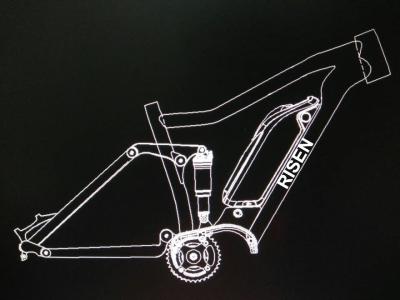 Boost 27.5er Estrutura de bicicleta elétrica w/ Bafang 1000w Suspensão de liga de alumínio Mtb E-Bike