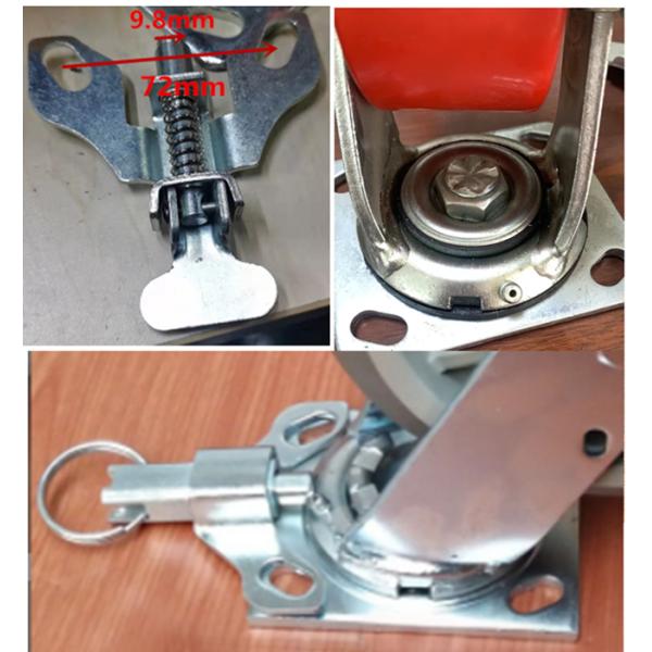 Swivel Caster Directional Lock Kit For Top Plate Heavy Duty Caster