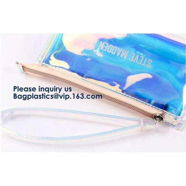 Handle Politzer Makeup Cosmetic Bag Toy Package Zip Barrel Cosmetic Box Portable Travel PVC Clear Cosmetic Makeup Bags