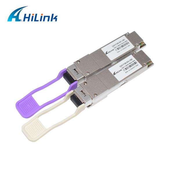 100G BIDI 80KM 1280/1300nm WDM QSFP28 80KM Optical Transceiver DOM