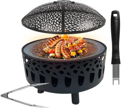 23 Inch Brazier Wood Burning Brazier Charcoal BBQ Pit For Outdoor Patio Backyard