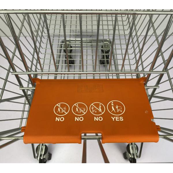 Asian Style 125L Conventional Metal Handcart Chain Supermarket Warehouse Trolley With High Sales Volume