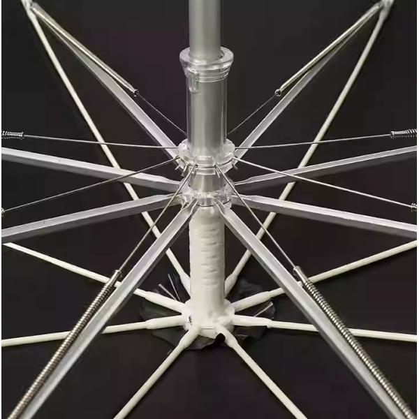 Paraguas de aluminio de 104 cm con construcción abierta y duradera automática