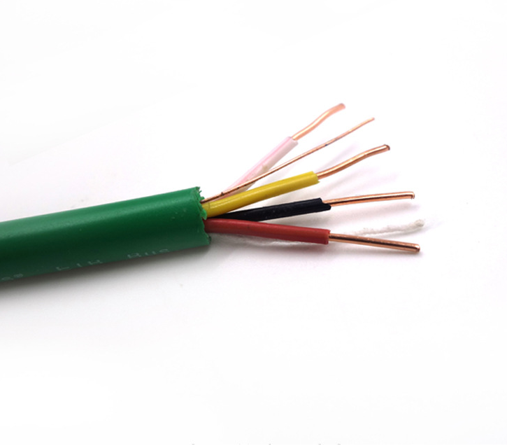 KNX Smart Home System Control Cable 2x2x0.8mm2 Solid Copper Twisted Pair 0.8mm 2 Pair Green Shield EIB BUS PVC Insulated