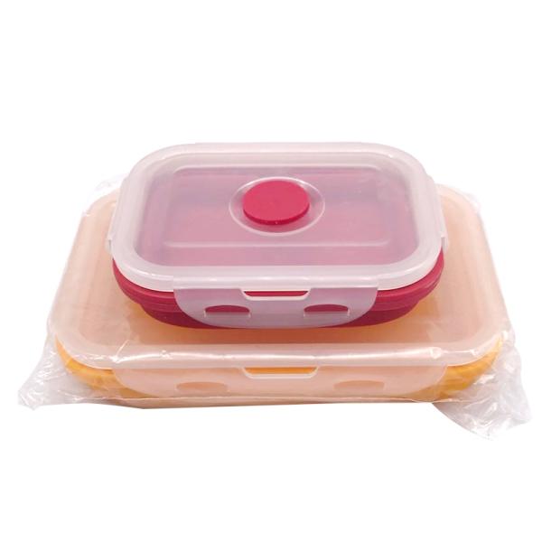 Offers Online American Black Silicone Lunch Box Storage boxes organizer