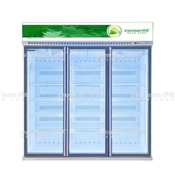 Commercial Beverage Refrigerator Glass Door Cooler With Variable Frequency