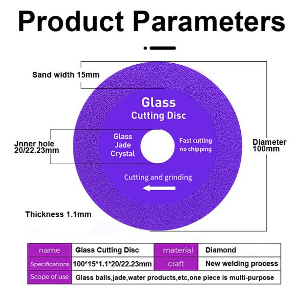 Porcelain 4 Inch Diamond Saw Blade Sintered Process