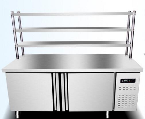 Commercial Kitchen Refrigerator Stainless Steel Chiller Freezer With Work Table (	LC-GZT03)