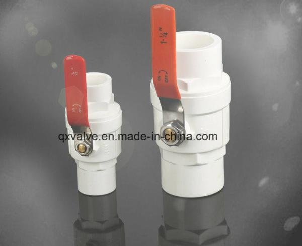 Garrafa de aço inoxidável de 2 peças combinada de válvula de bola de PVC