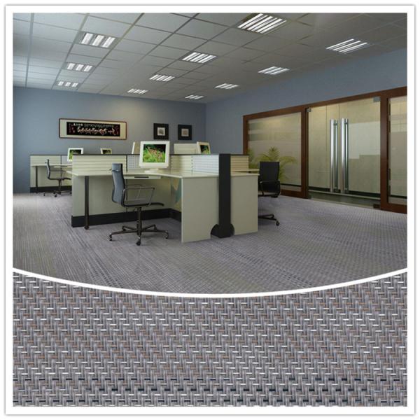 Green Woven Vinyl Carpet  Anti - Slip For Commercial / Woven Floor Covering