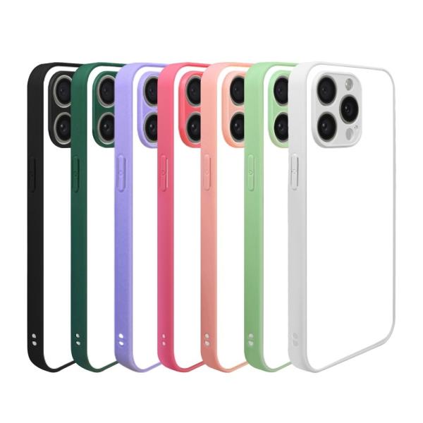 Fashion Style Colored Sublimation Coating TPU Silicone Rubber Phone Case For IPhone