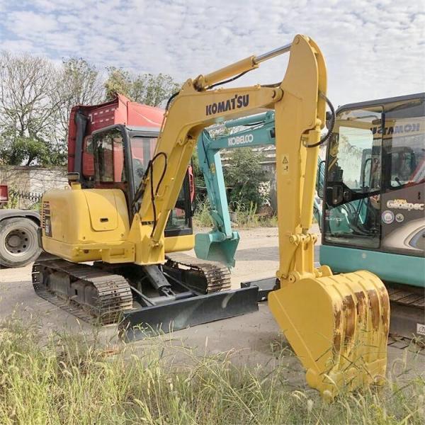 34.5KW Mini Komatsu Excavator Usado PC56 Com Valva Hidráulica Original