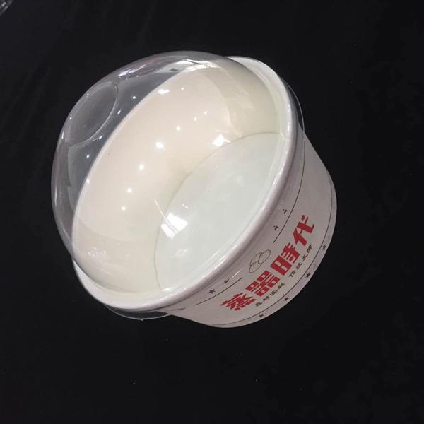 clear small food grade PP plastic round dome lid cap forming making machine for hot lunch bowl