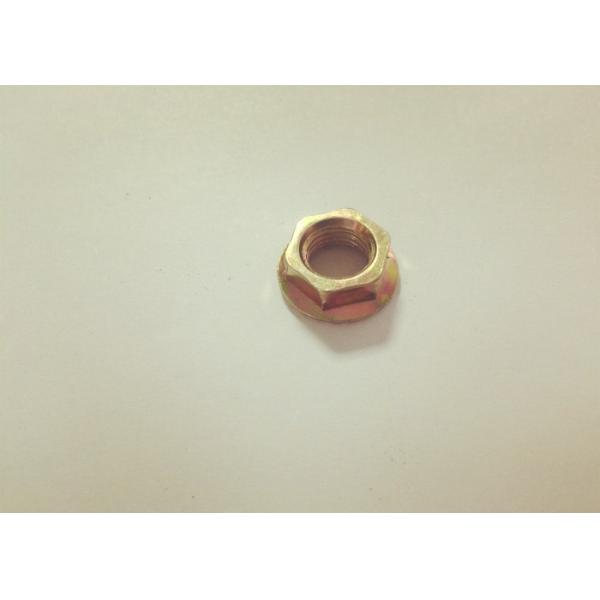 M10 Carbon Steel  Color Zinc Plated Hex Serrated  Flange nuts