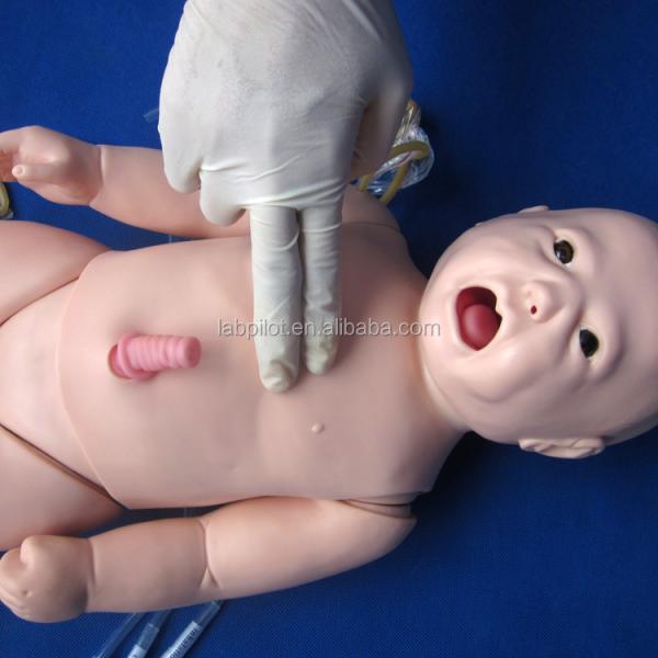 Newborn Baby Umbilical Nursing Venipuncture Intubation and CPR Training with Manikin