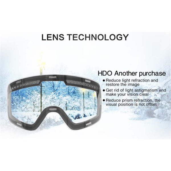 Customized Support Magnetic Ski Goggles for Winter Sports and Anti-fog Protection