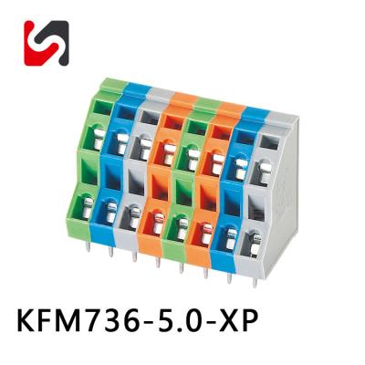 Venda Quente KFM736-5.0 Pitch Phoenix Pcb Spring Lever Connector Com Boa Qualidade