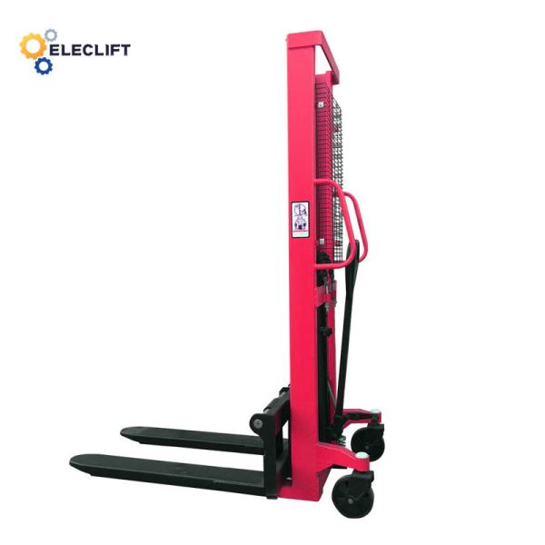 1 Ton Manual Pallet Stacker 500mm Load Center Easy Operation