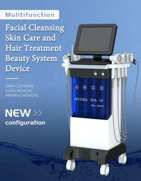 Commercial 9 in1 Oxygen Hydrafacial Machine , 90Kpa Skin Spa Machine