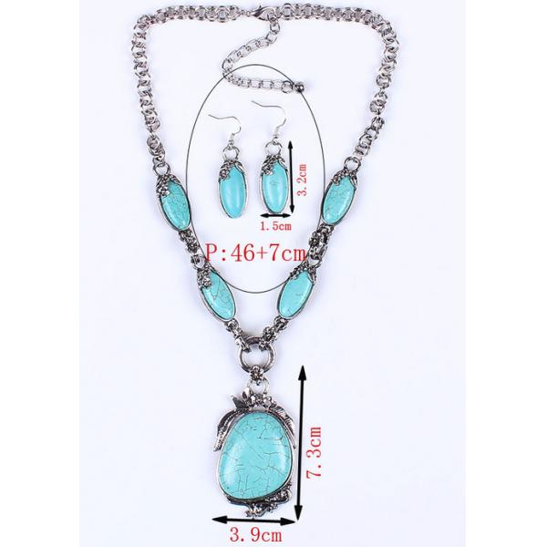 Ethnic Tibetan jewelry, big hair turquoise earrings