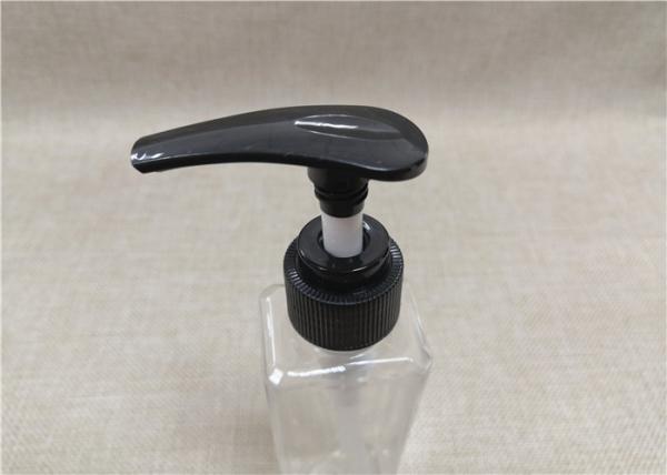 Black Lotion Pump Dispenser Screw Down Lock Type Custom Pantone Color