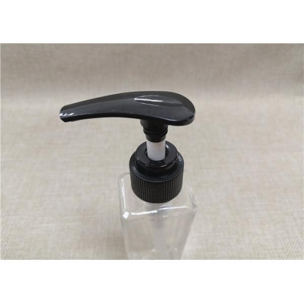 Black Lotion Pump Dispenser Screw Down Lock Type Custom Pantone Color