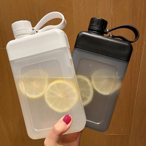 Portable 450ml BPA-free Custom Pattern Square Juice Sports Bottle With Cap for Kids