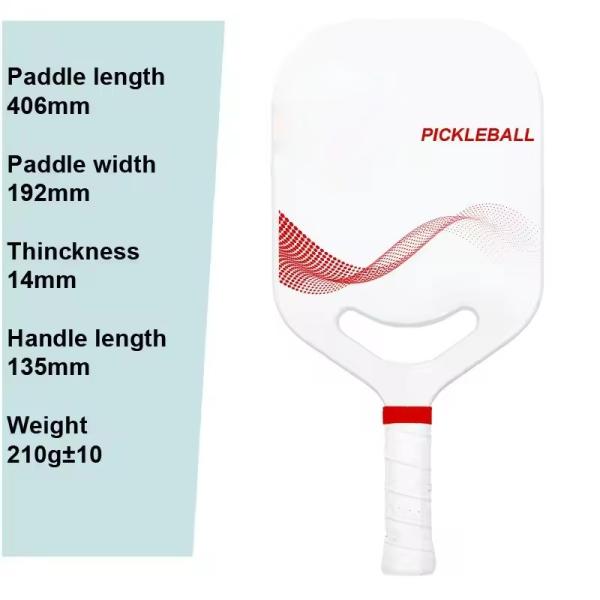 16mm Dynamic Air Throat Thermoformed T700 Carbon Fiber Pickleball Propeller Paddle
