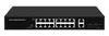 16-Ports Gigabit Poe Switch Support 48V Poe, 200W Poe Power