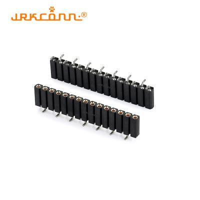1 - 40 Positions 2.54 Mm Pitch Female Connector PPS 3 Pin Pcb Header