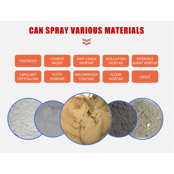 YG L180 380V Fireproof Mortar Spraying Machine With 50L Hopper Capacity