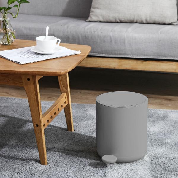 Modern Living Room Organizer Step On Garbage Can With Soft Close