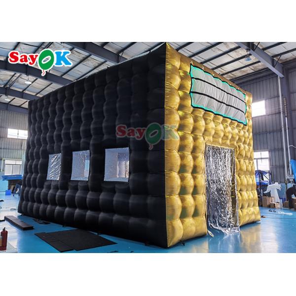 LED дискотека ночной клуб вечеринка палатка надувная палатка надувный ночной клуб для событий для взрослых черный кубический дом