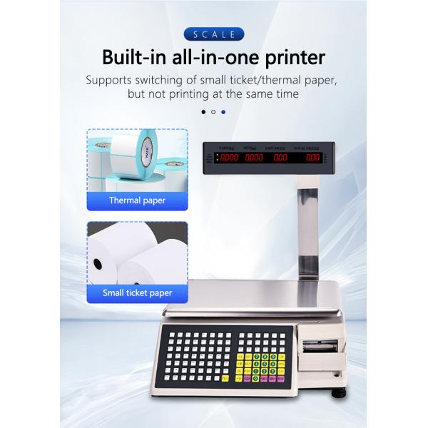 ODM Customized Support SHW-TMB 15kg Label Printing Weighing Scale Barcode Receipt Print