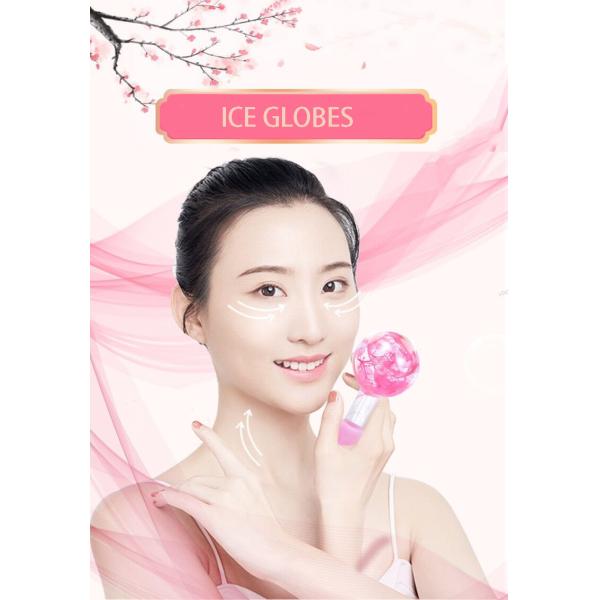Customized Logo Availabled Facial Ice Globes for Facial Massage Roller Gua Sha Anti-Freeze Liquid to Reduce Pores Wrinkles