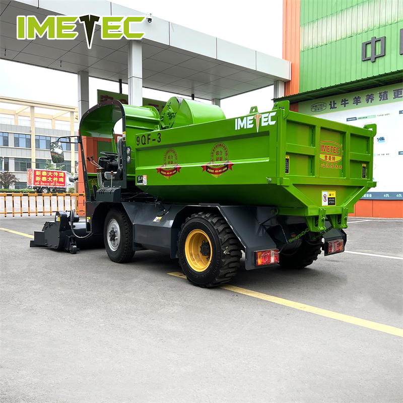 Automatic Heavy Duty Cow Manure Collector Scraper Truck ODM