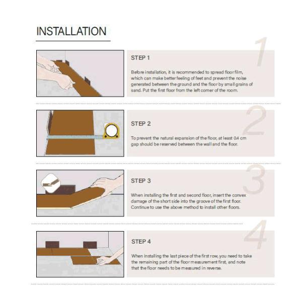 Внутренние плитки настила 3mm-6mm SPC для живущей комнаты огнезамедлительной