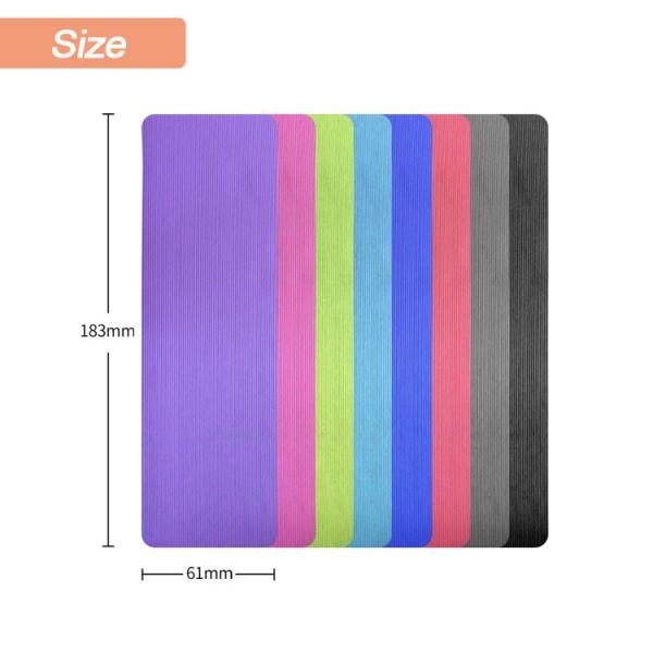Gymnastics Fitness NBR Pilates Yoga Mat 61cm Width