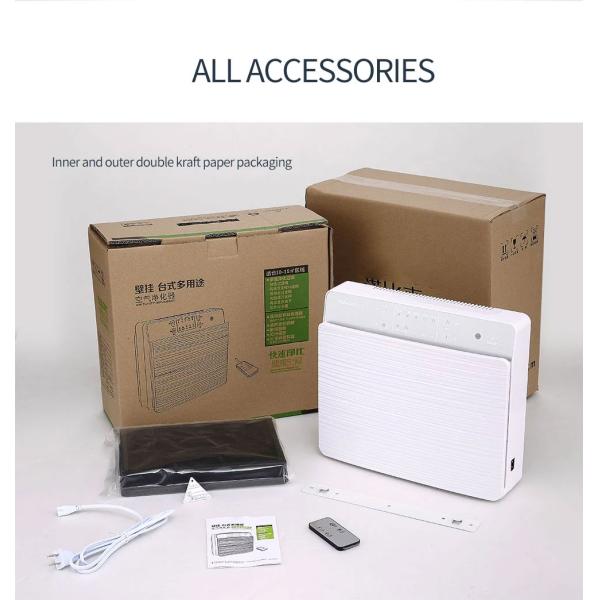 Стерилизация плазмы иона очистителя 400m3/h воздуха OEM установленная стеной серебряная