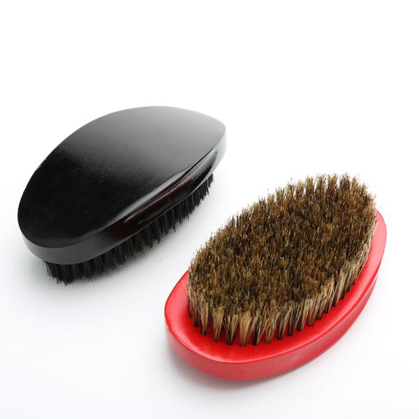 Ом Custom Wave Hair Brush Для 360 деревянной ручки натуральный дикий кабак Бристл