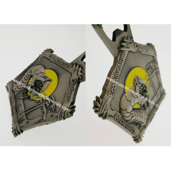 Durable Custom Sports Medallions , Promotional Awards Ribbon Running Race Medals
