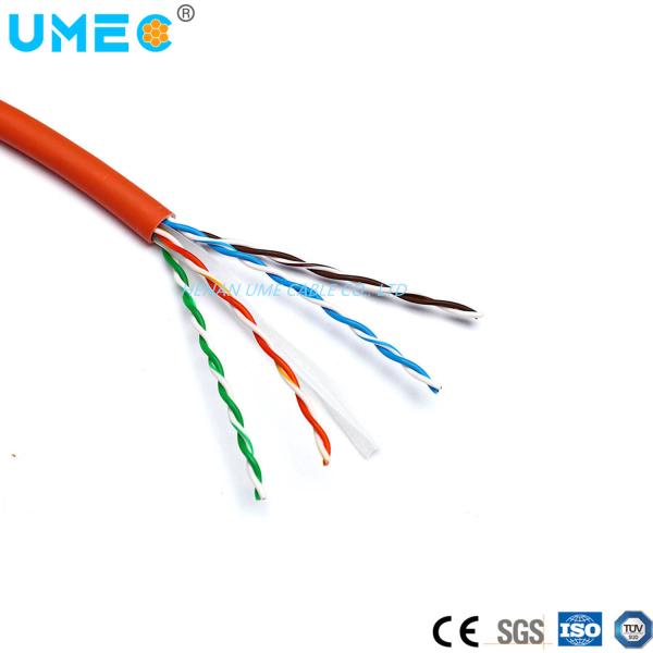 Capa de PE personalizada 3FT 6FT 20FT 100FT longitud CAT6 RJ45 cable LAN sin blindaje con blindaje