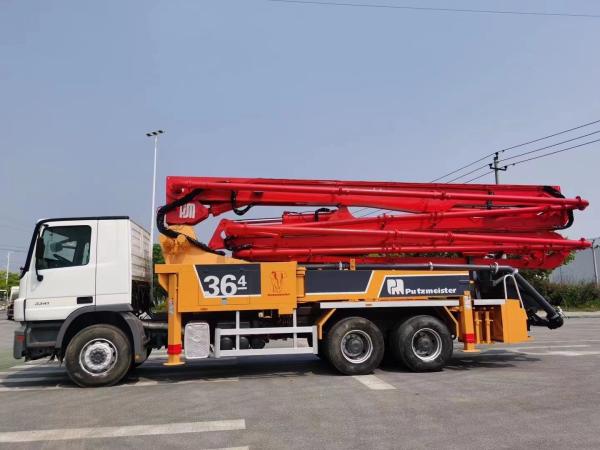 Refurbished 36M Used Putzmeister Concrete Pump Truck With Benz Chassis