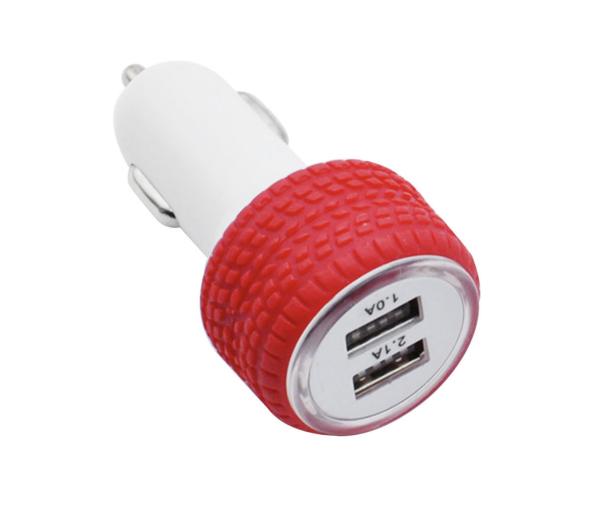 Top Sales Shenzhen Manufacturers Customized Mobile Phone Accessory 5V 2.1A Dual USB silicone Car Charger